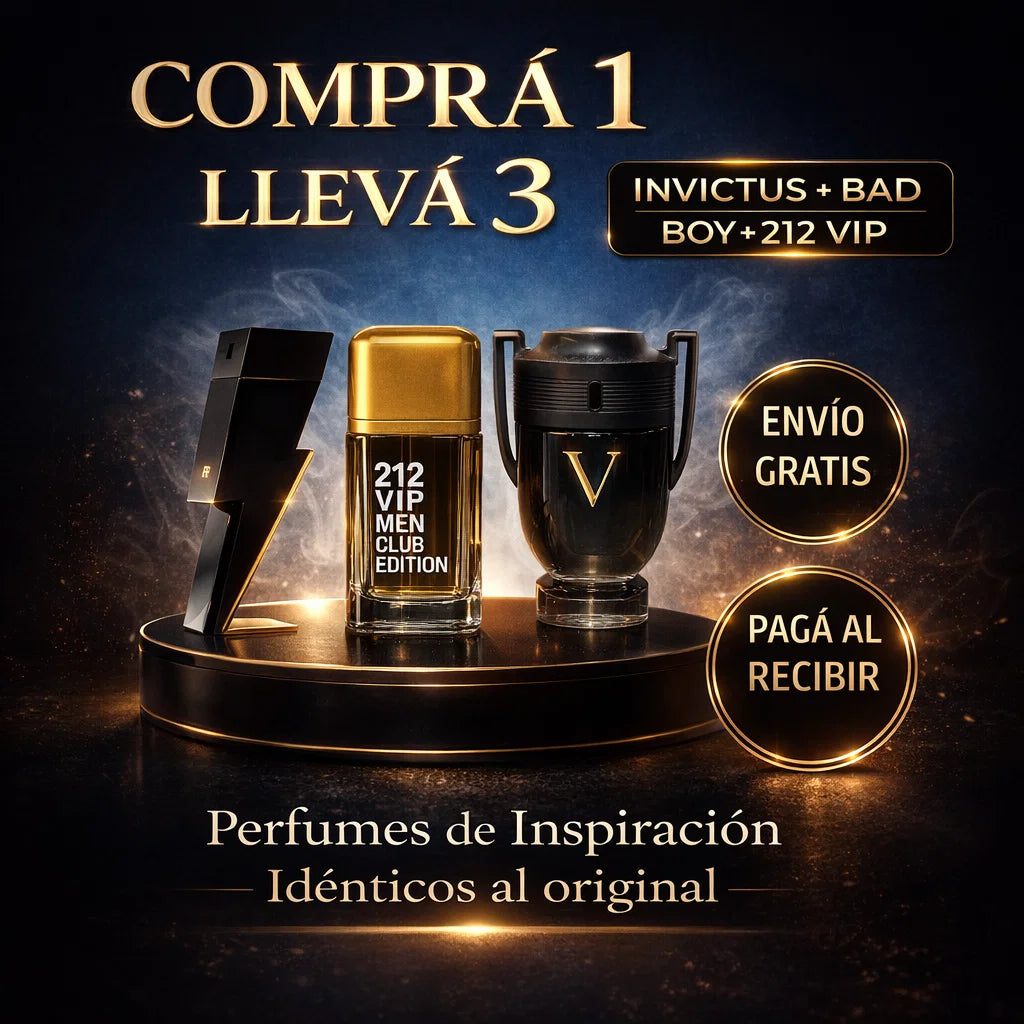 Kit 3 Fragancias Masculinas de Lujo ¡Idénticas a la Original!