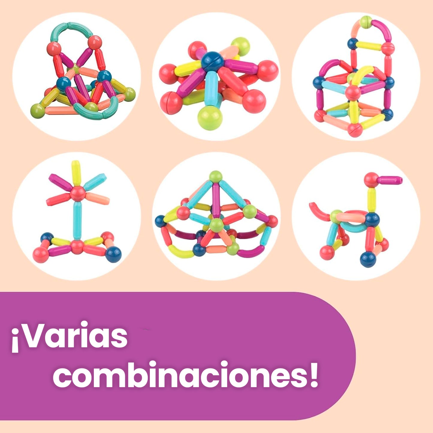 Set de +90 Bloques Magnéticos para Niños ¡Aléjalos de las Pantallas sin esfuerzo!